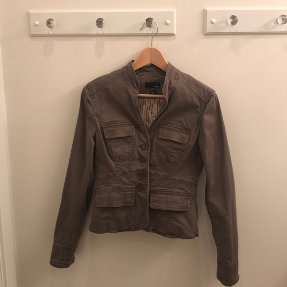 H&M Jackets & Blazers - H&M Moto Jacket - Taupe